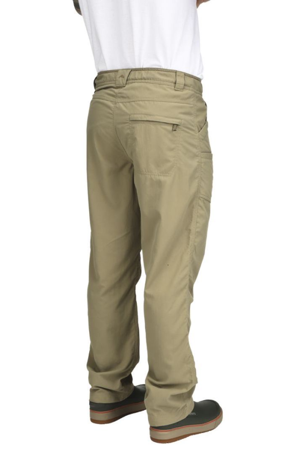 Simms BugStopper Pants Tan Model Back Simms BugStopper Pants Tan Model Back